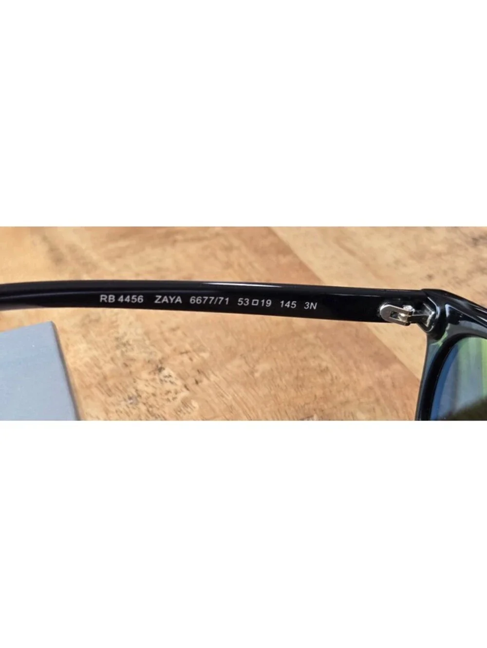 Ray-Ban Sunglasses RB4456 Zaya 6677/71 53mm Black Green 145mm Unisex, ITALY NEW
